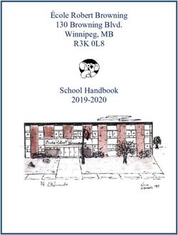 École Robert Browning 130 Browning Blvd. Winnipeg, MB - R3K 0L8 School Handbook 2019-2020