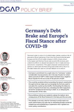 Germany's Debt Brake and Europe's Fiscal Stance after - COVID-19 - German Council on Foreign Relations