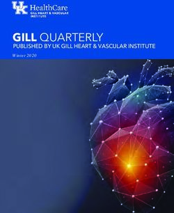 GILL QUARTERLY PUBLISHED BY UK GILL HEART & VASCULAR INSTITUTE - Winter 2020 - Internal Medicine