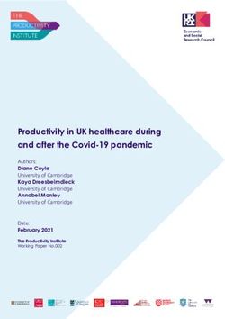Productivity in UK healthcare during and after the Covid-19 pandemic