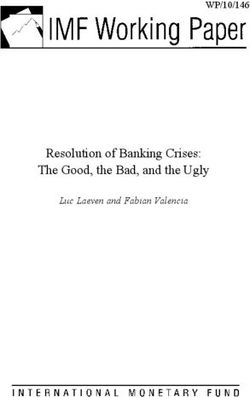 Resolution of Banking Crises: The Good, the Bad, and the Ugly - WP/10/146