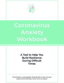 Coronavirus Anxiety Workbook - A Tool to Help You Build Resilience During Difficult Times - The Wellness Society