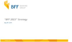 "BFF 2023" Strategy - BFF Banking Group