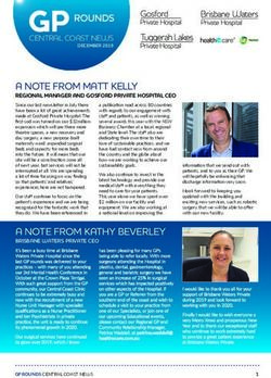 A NOTE FROM MATT KELLY - Gosford Private Maternity Services