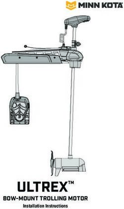 ULTREX BOW-MOUNT TROLLING MOTOR - Installation Instructions