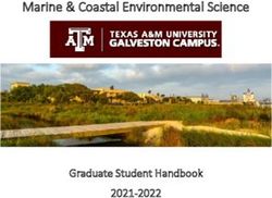 Marine & Coastal Environmental Science - Graduate Student Handbook 2021-2022 - Texas A&M ...