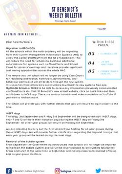 ST BENEDICT'S WEEKLY BULLETIN - St Benedict's Catholic High School