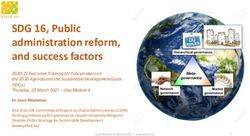 SDG 16, Public administration reform, and success factors