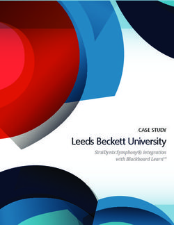 Leeds Beckett University - CASE STUDY