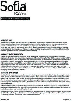 RSV FIA For use with the Sofia Analyzer only