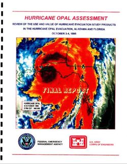HURRICANE OPAL ASSESSMENT - REVIEW OF THE USE AND VALUE OF HURRICANE EVACUATION STUDY PRODUCTS IN THE HURRICANE OPAL EVACUATION, ALABAMA AND ...