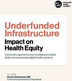 Underfunded Infrastructure - Impact on Health Equity Community approach is key to bridging the digital divide and empowering digital health solutions
