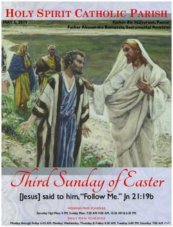 Third Sunday of Easter - HOLY SPIRIT CATHOLIC PARISH - cloudfront.net