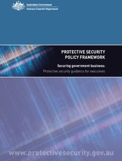 PROTECTIVE SECURITY POLICY FRAMEWORK - Securing government business: Protective security guidance for executives