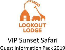VIP Sunset Safari Guest Information Pack 2019 - ZSL
