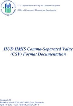 HUD HMIS Comma-Separated Value (CSV) Format Documentation - Homelessness Data Exchange