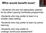 Leaving Certificate Established