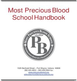 Most Precious Blood School Handbook - 1529 Barthold Street - Fort Wayne, Indiana 46808 - fax www.preciousblood.org ...