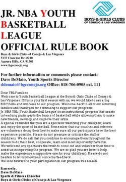 JR. NBA YOUTH BASKETBALL LEAGUE OFFICIAL RULE BOOK