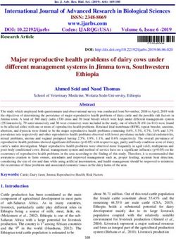 Major reproductive health problems of dairy cows under different management systems in Jimma town, Southwestern Ethiopia