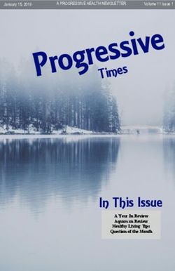 In This Issue - Progressive Health Of PA