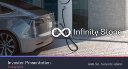 Investor Presentation - Spring 2022 GEMS:CSE - TLOOF:OTC - B2I:FSE - Infinity Stone Ventures