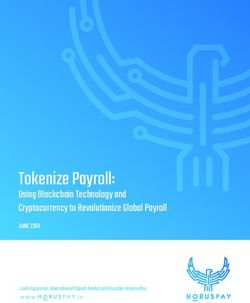 Tokenize Payroll: Using Blockchain Technology and Cryptocurrency to Revolutionize Global Payroll JUNE 2018 - HorusPay