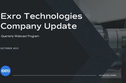 Exro Technologies Company Update - Quarterly Webcast Program OCTOBER 2021