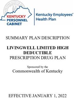 LIVINGWELL LIMITED HIGH DEDUCTIBLE - SUMMARY PLAN DESCRIPTION PRESCRIPTION DRUG PLAN EFFECTIVE JANUARY 1, 2022 Commonwealth of Kentucky - KY ...