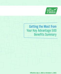 Getting the Most from Your Key Advantage 500 Benefits Summary - Effective July 1, 2021 or October 1, 2021