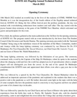 IGNITE 4.0: Flagship Annual Technical Festival March 2022 Opening Ceremony