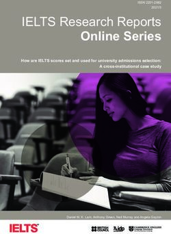 IELTS Research Reports Online Series - How are IELTS scores set and used for university admissions selection: A cross-institutional case study