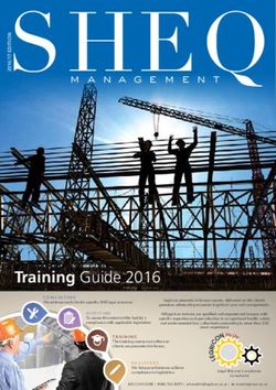 Training Guide 2016 - SHEQ Management