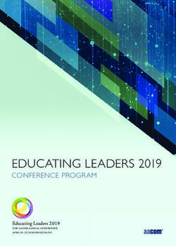 EDUCATING LEADERS 2019 - CONFERENCE PROGRAM Educating Leaders 2019 - AACOM