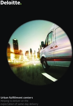 Urban fulfillment centers - Helping to deliver on the expectation of same-day delivery - Deloitte
