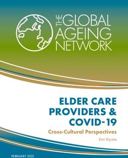 ELDER CARE PROVIDERS & COVID-19 - Cross-Cultural Perspectives - Global Ageing ...