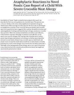 Anaphylactic Reactions to Novel Foods: Case Report of a Child With Severe Crocodile Meat Allergy - Pediatrics