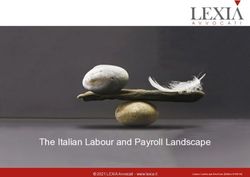 The Italian Labour and Payroll Landscape - 2021 LEXIA Avvocati - www.lexia.it Labour Landscape Brochure Edition # 00014