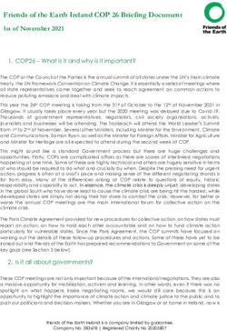 Friends of the Earth Ireland COP 26 Briefing Document