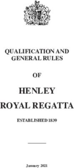 HENLEY ROYAL REGATTA QUALIFICATION AND GENERAL RULES OF