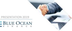 PRESENTATION 2019 - BLUE OCEAN FINANCE SPA