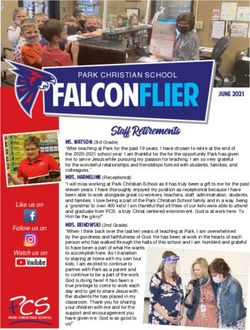 FALCONFLIER June 2021 - PARK CHRISTIAN SCHOOL