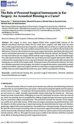 The Role of Powered Surgical Instruments in Ear Surgery: An Acoustical Blessing or a Curse? - MDPI