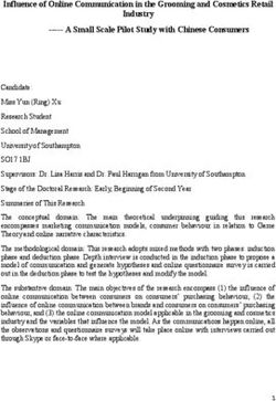 Influence of Online Communication in the Grooming and Cosmetics Retail Industry