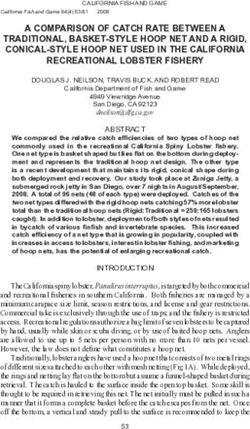 A COMPARISON OF CATCH RATE BETWEEN A TRADITIONAL, BASKET-STYLE HOOP NET AND A RIGID, CONICAL-STYLE HOOP NET USED IN THE CALIFORNIA RECREATIONAL ...