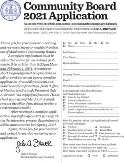 Community Board 2021 Application - Manhattan Borough ...