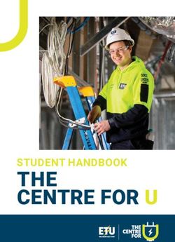 THE CENTRE FOR U STUDENT HANDBOOK