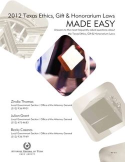 MADE EASY 2012 Texas Ethics, Gift & Honorarium Laws