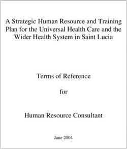 A Strategic Human Resource and Training Plan for the Universal Health Care and the Wider Health System in Saint Lucia Terms of Reference - for ...