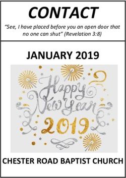 CONTACT JANUARY 2019 - CHESTER ROAD BAPTIST CHURCH